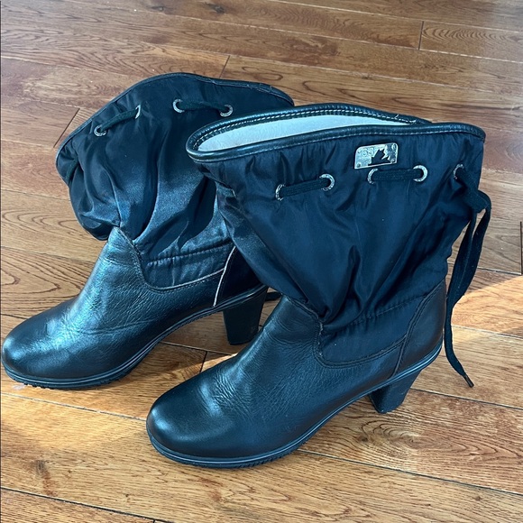 Pajar Sleek Black Ankle Booties - Picture 2 of 6